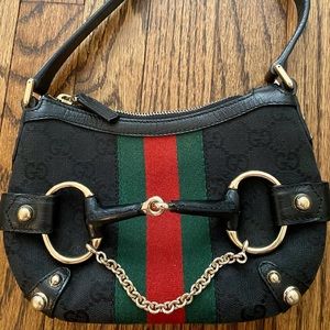 Gucci horsebit web small handbag
